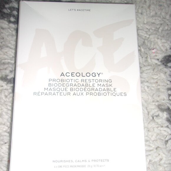 Aceology Probiotic Restoring Biodegradable Mask - 4 Pack new in package - Picture 3 of 4